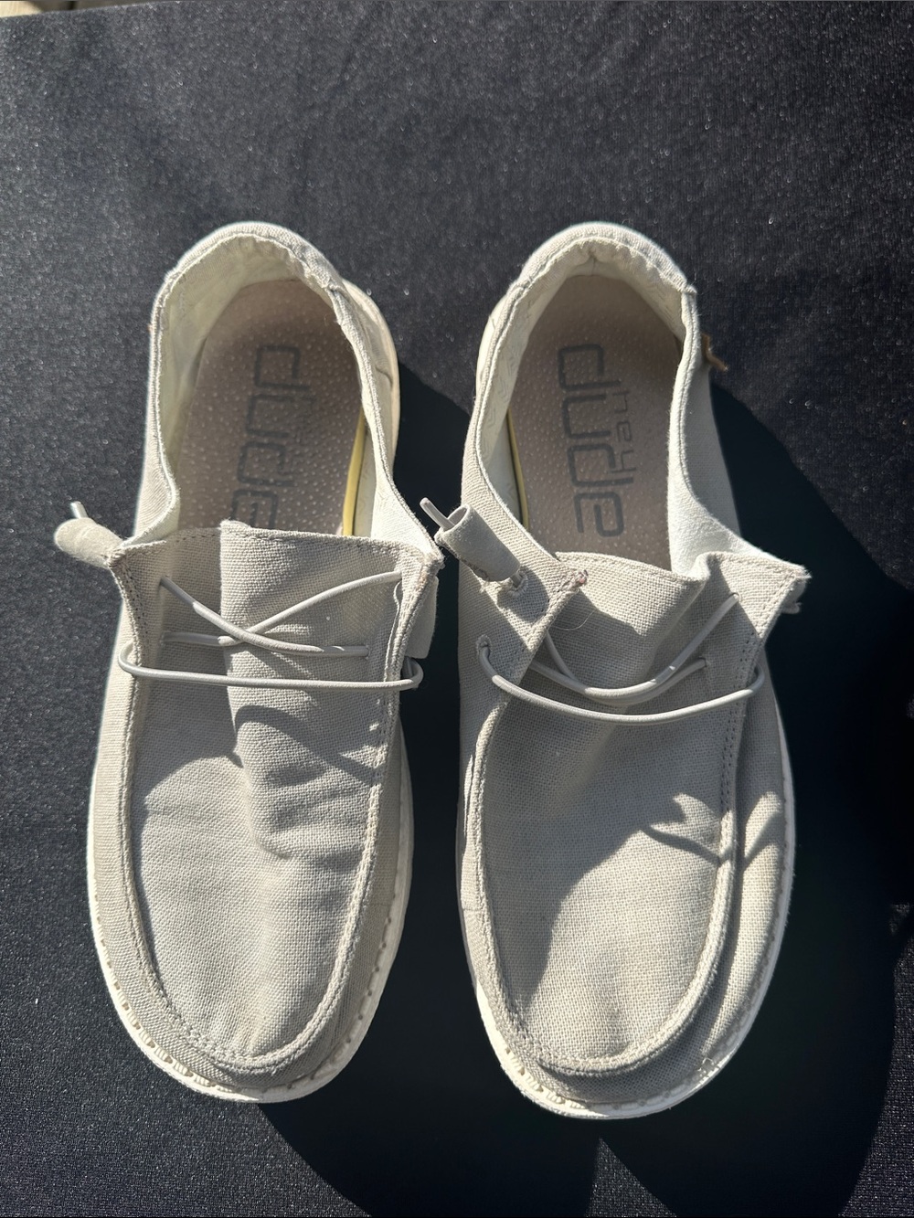 Hey Dude Wally Washable Canvas Slip-On - Light Beige